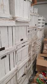 CASSETTE LEGNO VINTAGE BIANCHE