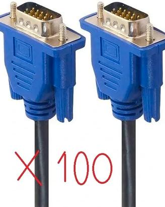 Cavo VGA 1,5 m maschio/maschio 1080P (x100)