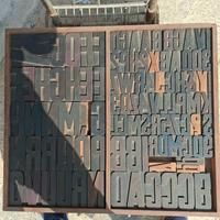 Caratteri da stampa in legno