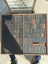 Caratteri da stampa in legno