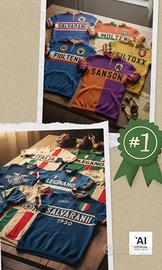 Magliette ciclismo maglie vintage lana acrilico 