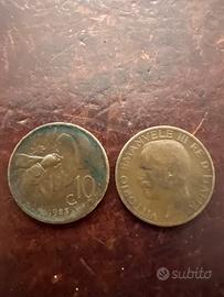 2 monete da 10 centesimi