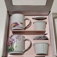 Set 2 tazze da tisana con infusore – nuovo