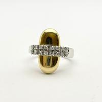 Anello oro18 kt diamanti