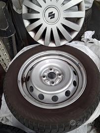 4 cerchi con gomme termiche originali Suzuki ignis