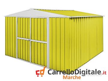 Box in Acciaio da giardino 360x345 150kg giallo