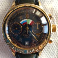 Cronografo Meccanico Poljot Moscow Rome 1992 Nero