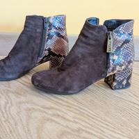 Tronchetto marrone scamosciato/pitonato The Flexx