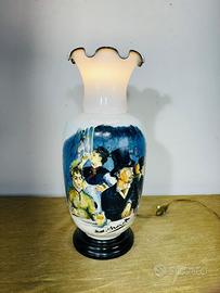 Lampada vintage dipinta a mano Edouard Manet