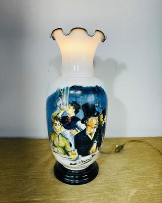 Lampada vintage dipinta a mano Edouard Manet
