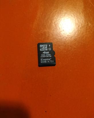 Micro SD per smartphone 4GB Kingston 