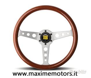 Volante MOMO INDY HERITAGE in legno di mogano 35cm