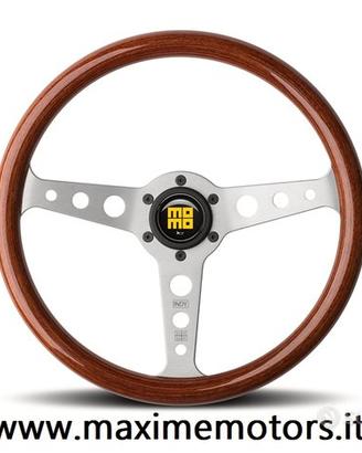 Volante MOMO INDY HERITAGE in legno di mogano 35cm