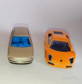 Lotto Fiat Punto Majorette + Murcielago 1/43 