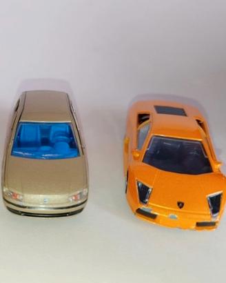 Lotto Fiat Punto Majorette + Murcielago 1/43 