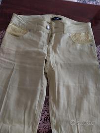 pantalone donna versace