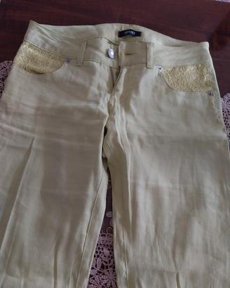 pantalone donna versace