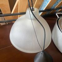 Lampadario in vetro spesso