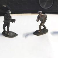 Lotto 4 Soldatini In metallo vintage Fanteria Ingl