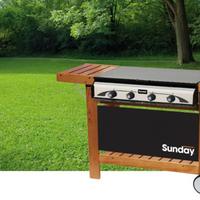 Barbecue Sunday Master 4 inox nuovo
