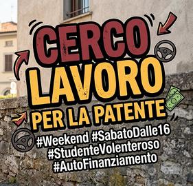 Disponibilità Lavoro Extra Fine Settimana