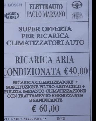  ricarica aria condizionata x auto 