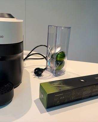 Macchina nespresso vertuo + accessori e cialde