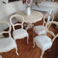 4 Sedie shabby chic  anticato  stile provenzale