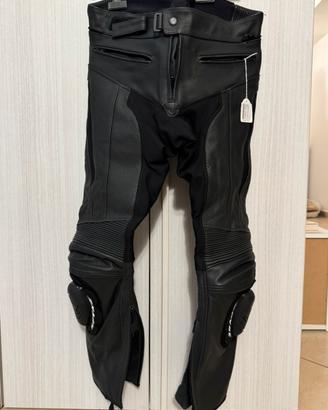 Pantaloni moto pelle Spike