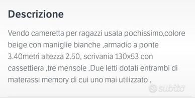 camera per ragazzi/e