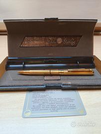 Penna  sfera John Sterling by colibrì placcata oro