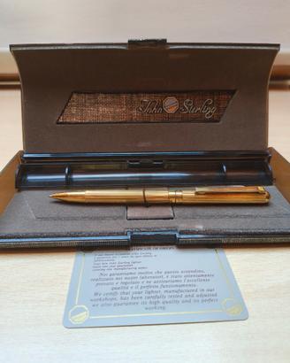 Penna  sfera John Sterling by colibrì placcata oro