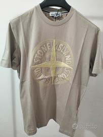 T-Shirt Stone Island uomo beige taglia S.