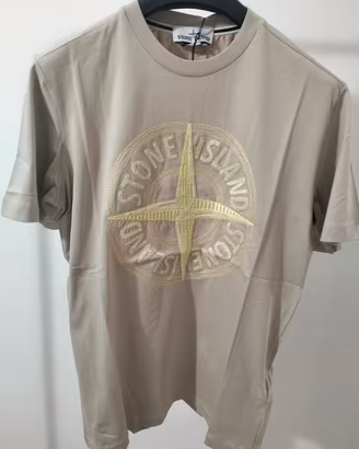 T-Shirt Stone Island uomo beige taglia S.