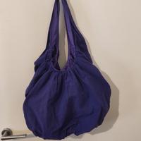 borsa viola in tessuto 