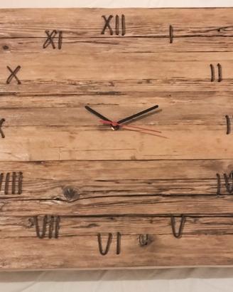 Orologio da parete in legno 