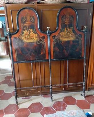 Testiera e pediera letto dell' 800
