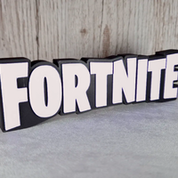 Fortnite scritta - Logo decorazione 3D