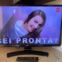 TV LG 28" con monitor nero