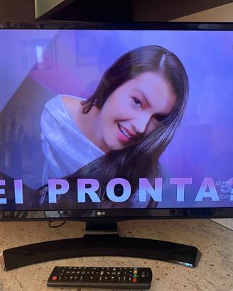 TV LG 28" con monitor nero