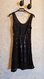 Abito vintage in paillettes Motivi tg S