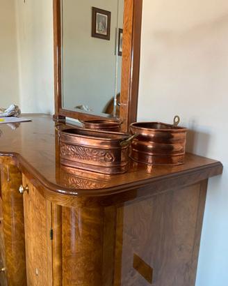 Set di contenitori in rame vintage
