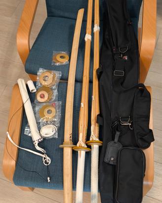 Attrezzatura per Kendo (Shinai, Boken, borsa)