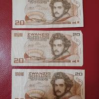 Banconote 20 scellini austriaci