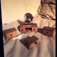 Mobili per casa delle bambole anni 50/60