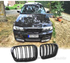 GRIGLIA BMW E46 98-01 LOOK M PERFORMANCE NERO LUCI