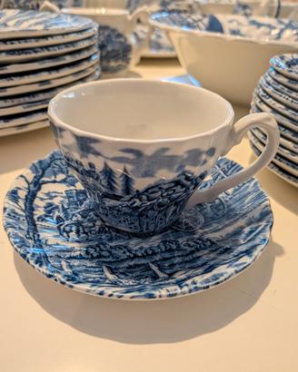 Servizio Inglese vintage Myott Royal Mail blu 