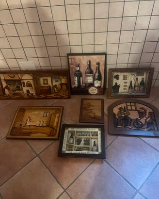 N 7 quadri per taverna in blocco