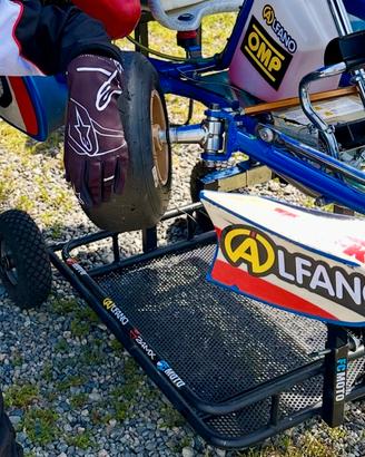 Carrello porta kart acciaio