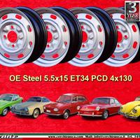 4 pz cerchi Volkswagen Porsche OE steel 5.5x15 ET3